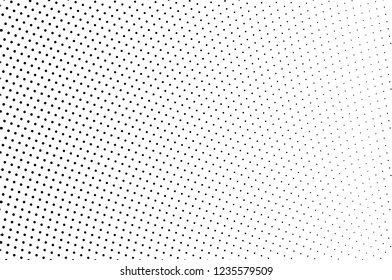 Abstract monochrome halftone pattern. Futuristic panel. Grunge dotted backdrop with circles, dots, point. Design element for web banners, posters, cards, wallpapers, sites. Black and white color