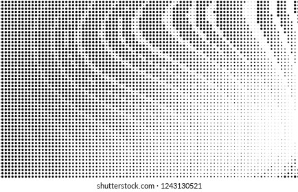 Abstract monochrome halftone pattern. Futuristic panel. Grunge dotted backdrop with circles, dots, point. Design element for web banners, posters, cards, wallpapers, sites. Black and white color