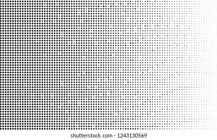 Abstract monochrome halftone pattern. Futuristic panel. Grunge dotted backdrop with circles, dots, point. Design element for web banners, posters, cards, wallpapers, sites. Black and white color