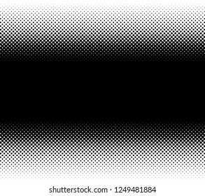 Abstract monochrome halftone pattern. Futuristic panel. Grunge dotted backdrop with circles, dots, point. Design element for web banners, posters, cards, wallpapers, sites. Black and white color