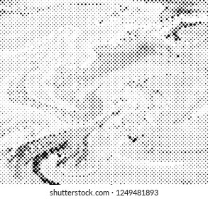 Abstract monochrome halftone pattern. Futuristic panel. Grunge dotted backdrop with circles, dots, point. Design element for web banners, posters, cards, wallpapers, sites. Black and white color