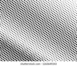 Abstract monochrome halftone pattern. Futuristic panel. Grunge dotted backdrop with circles, dots, point. Design element for web banners, posters, cards, wallpapers, sites. Black and white color