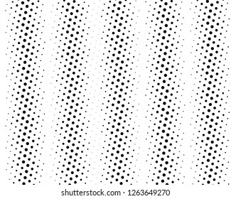 Abstract monochrome halftone pattern. Futuristic panel. Grunge dotted backdrop with circles, dots, point. Design element for web banners, posters, cards, wallpapers, sites. Black and white color