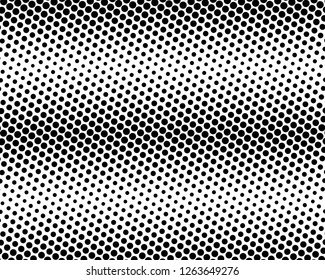 Abstract monochrome halftone pattern. Futuristic panel. Grunge dotted backdrop with circles, dots, point. Design element for web banners, posters, cards, wallpapers, sites. Black and white color