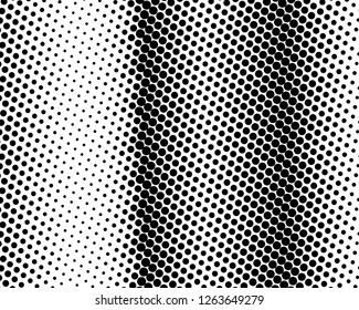 Abstract monochrome halftone pattern. Futuristic panel. Grunge dotted backdrop with circles, dots, point. Design element for web banners, posters, cards, wallpapers, sites. Black and white color