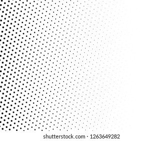 Abstract monochrome halftone pattern. Futuristic panel. Grunge dotted backdrop with circles, dots, point. Design element for web banners, posters, cards, wallpapers, sites. Black and white color