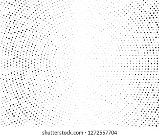 Abstract monochrome halftone pattern. Futuristic panel. Grunge dotted backdrop with circles, dots, point. Design element for web banners, posters, cards, wallpapers, sites. Black and white color