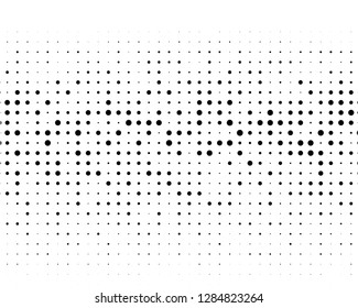 Abstract monochrome halftone pattern. Futuristic panel. Grunge dotted backdrop with circles, dots, point. Design element for web banners, posters, cards, wallpapers, sites. Black and white color