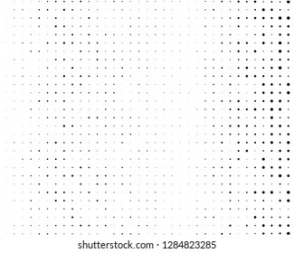 Abstract monochrome halftone pattern. Futuristic panel. Grunge dotted backdrop with circles, dots, point. Design element for web banners, posters, cards, wallpapers, sites. Black and white color