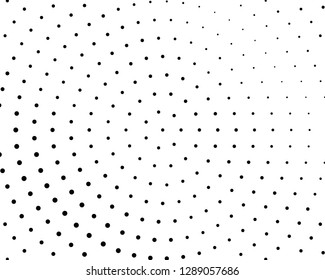 Abstract monochrome halftone pattern. Futuristic panel. Grunge dotted backdrop with circles, dots, point. Design element for web banners, posters, cards, wallpapers, sites. Black and white color