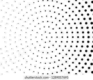 Abstract monochrome halftone pattern. Futuristic panel. Grunge dotted backdrop with circles, dots, point. Design element for web banners, posters, cards, wallpapers, sites. Black and white color