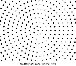 Abstract monochrome halftone pattern. Futuristic panel. Grunge dotted backdrop with circles, dots, point. Design element for web banners, posters, cards, wallpapers, sites. Black and white color