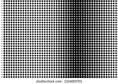 Abstract monochrome halftone pattern. Futuristic panel. Grunge dotted backdrop with circles, dots, point. Design element for web banners, posters, cards, wallpapers, sites. Black and white color