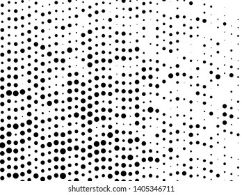 Abstract monochrome halftone pattern. Futuristic panel. Grunge dotted backdrop with circles, dots, point. Design element for web banners, posters, cards, wallpapers, sites. Black and white color