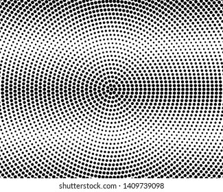 Abstract monochrome halftone pattern. Futuristic panel. Grunge dotted backdrop with circles, dots, point. Design element for web banners, posters, cards, wallpapers, sites. Black and white color