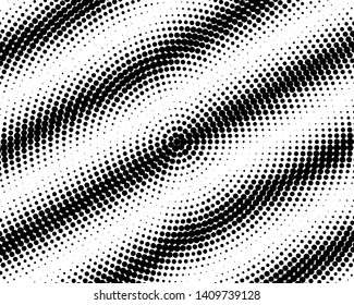 Abstract monochrome halftone pattern. Futuristic panel. Grunge dotted backdrop with circles, dots, point. Design element for web banners, posters, cards, wallpapers, sites. Black and white color
