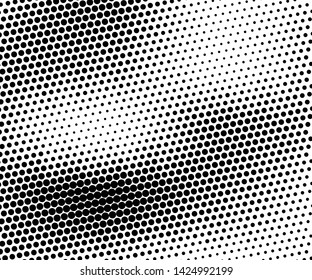 Abstract monochrome halftone pattern. Futuristic panel. Grunge dotted backdrop with circles, dots, point. Design element for web banners, posters, cards, wallpapers, sites. Black and white color