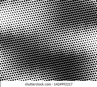 Abstract monochrome halftone pattern. Futuristic panel. Grunge dotted backdrop with circles, dots, point. Design element for web banners, posters, cards, wallpapers, sites. Black and white color