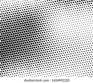 Abstract monochrome halftone pattern. Futuristic panel. Grunge dotted backdrop with circles, dots, point. Design element for web banners, posters, cards, wallpapers, sites. Black and white color