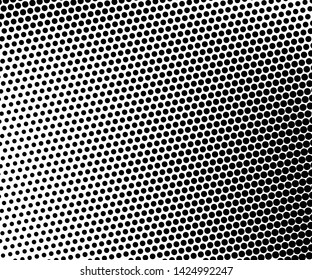 Abstract monochrome halftone pattern. Futuristic panel. Grunge dotted backdrop with circles, dots, point. Design element for web banners, posters, cards, wallpapers, sites. Black and white color