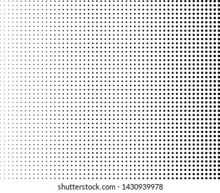 Abstract monochrome halftone pattern. Futuristic panel. Grunge dotted backdrop with circles, dots, point. Design element for web banners, posters, cards, wallpapers, sites. Black and white color