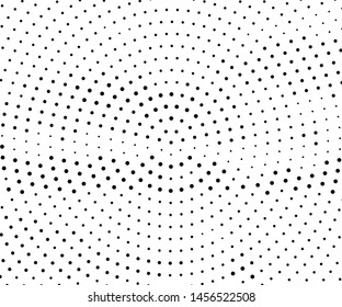Abstract monochrome halftone pattern. Futuristic panel. Grunge dotted backdrop with circles, dots, point. Design element for web banners, posters, cards, wallpapers, sites. Black and white color