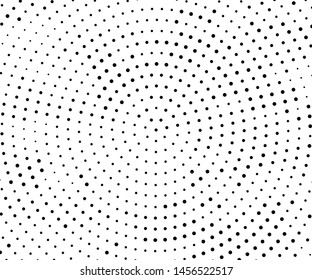 Abstract monochrome halftone pattern. Futuristic panel. Grunge dotted backdrop with circles, dots, point. Design element for web banners, posters, cards, wallpapers, sites. Black and white color
