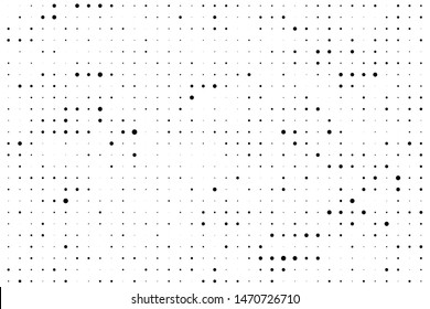 Seamless Dots Pattern Vector Black White Stock Vector (royalty Free 