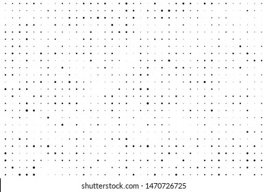 Seamless Dots Pattern Vector Black White Stock Vector (royalty Free 