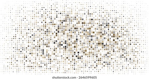 Padrão de meio-tom monocromático abstrato. Painel futurista. Fundo pontilhado de grunge com círculos, pontos, ponto. Elemento de design para banners da web, cartazes, cartões, papéis de parede, sites. 