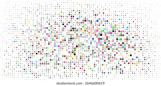 Padrão de meio-tom monocromático abstrato. Painel futurista. Fundo pontilhado de grunge com círculos, pontos, ponto. Elemento de design para banners da web, cartazes, cartões, papéis de parede, sites. 