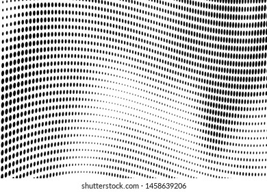 Abstract monochrome halftone texture. Vector illustration