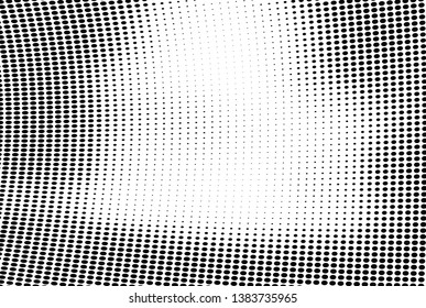 Abstract monochrome halftone. Vector background black and white of dots