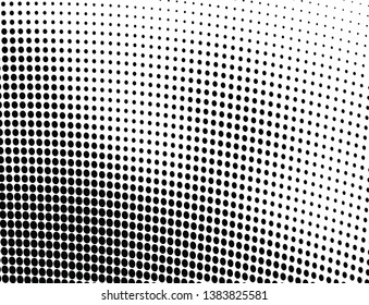 Abstract monochrome halftone. Vector background black and white of dots