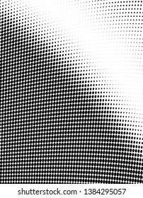 Abstract monochrome halftone. Vector background black and white of dots