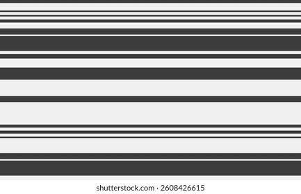 Abstract monochrome horizontal stripes pattern.  Perfect for backgrounds, website design, textiles, or modern minimalist projects.  Clean lines create a sophisticated and versatile visual.