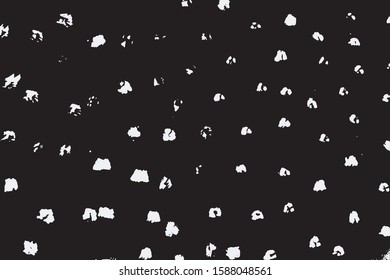 Abstract monochrome image, made with a brush.