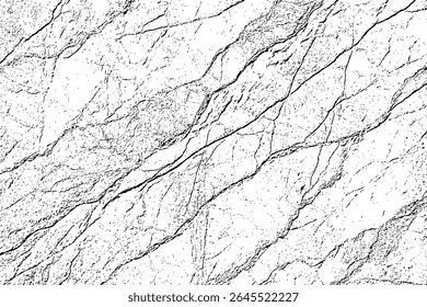  Imagem monocromática abstrata mostrando um padrão de alto contraste de formas e linhas em preto e branco grunge.