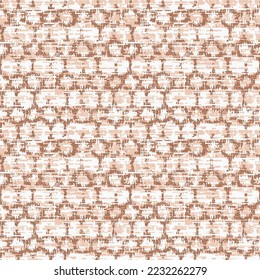 Resumen Monocromo Irregular Texturizado Motif. Patrón sin foco.Diseño Ikat sobre fondo naranja.