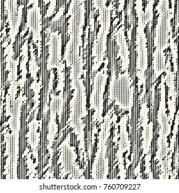 Abstract Monochrome Irregular Textured Graphic Motif. Seamless Pattern.