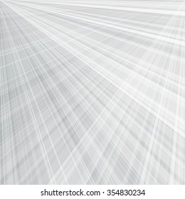 Abstract monochrome light background of radial rays. Vector illustration.