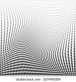 Abstract monochrome light halftone pattern. Soft curves. Vector illustration with dots. Modern dotted background.Template for web sites, stickers, labels,banners,
corporate identity, cover design