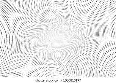 Abstract monochrome light halftone pattern. Soft curves. Vector illustration with dots. Modern dotted background.Template for web sites, stickers, labels,banners,
corporate identity, cover design