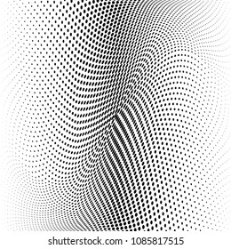 Abstract monochrome light halftone pattern. Soft curves. Vector illustration with dots. Modern dotted background.Template for web sites, stickers, labels,banners,
corporate identity, cover design