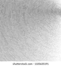 Abstract monochrome light halftone pattern. Soft curves. Vector illustration with dots. Modern polka dot background