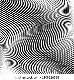 Abstract monochrome light halftone pattern. Soft lines. Vector illustration with dots. Modern polka dots background