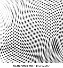 Abstract monochrome light halftone pattern. Soft lines. Vector illustration with dots. Modern polka dots background