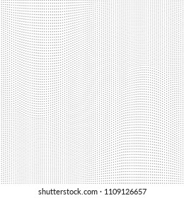 Abstract monochrome light halftone pattern. Soft lines. Vector illustration with dots. Modern polka dots background