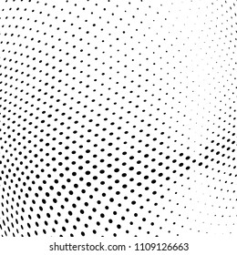 Abstract monochrome light halftone pattern. Soft lines. Vector illustration with dots. Modern polka dots background