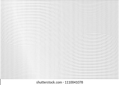 Abstract monochrome light halftone pattern. Soft lines. Vector illustration with dots. Modern polka dots background